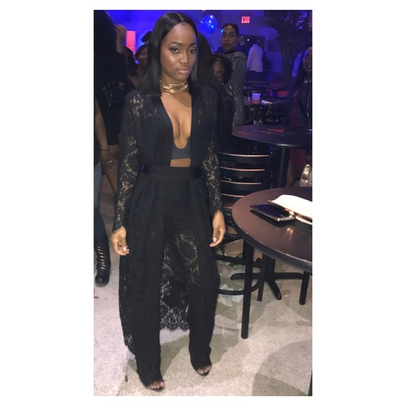 3 piece lace pant suit - Picture 8 of 8